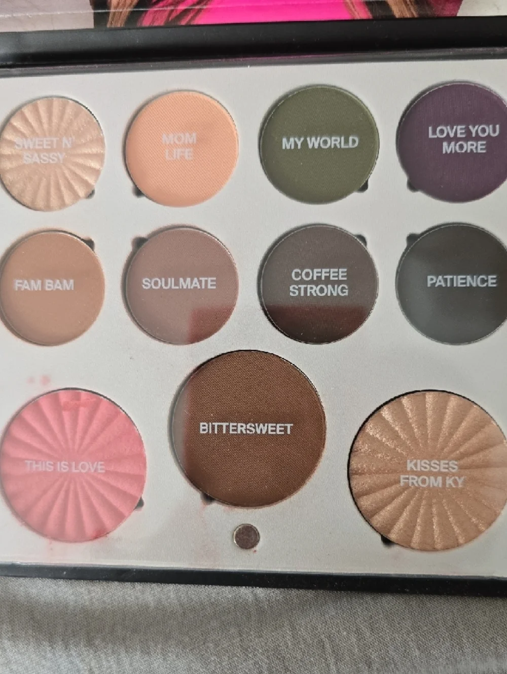 OFRA Eyeshadow & Highlight Palette - Pink, Peach, Brown, Gold, Purple